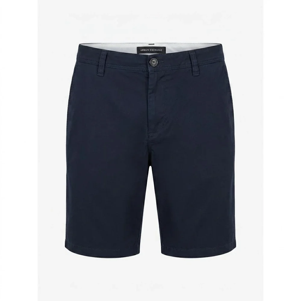 Armani Exchange Mens Navy‎ Blue Chino Shorts Size 36